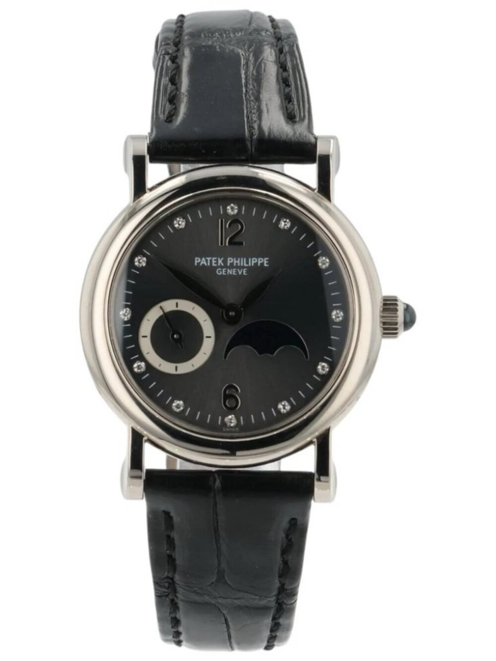 Patek Philippe Ladies Calatrava Grey Dial 18k White Gold 29mm Manual Wind
